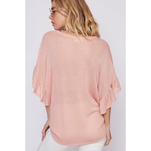 LAST ONE!! Knit Ruffled Top - Picture 4 of 4